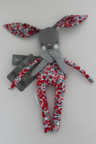MiniBob Bunny - Liberty print & grey scarf
